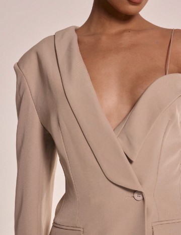 Rochie scurta Musera, bej