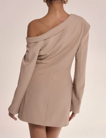 Rochie scurta Musera, bej