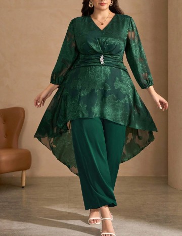 Compleu SHEIN CURVE, verde