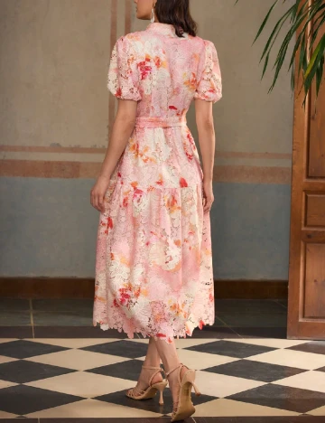 Rochie medie Zeylah, roz