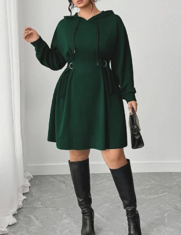 Rochie scurta SHEIN CURVE, verde