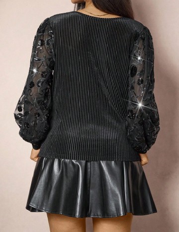 Bluza SHEIN CURVE, negru