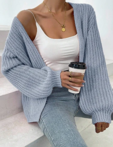 Cardigan SHEIN, bleu