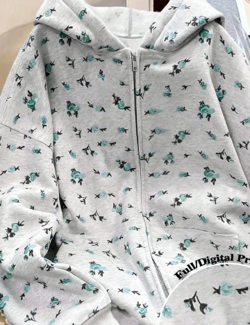 Hanorac SHEIN, gri deschis