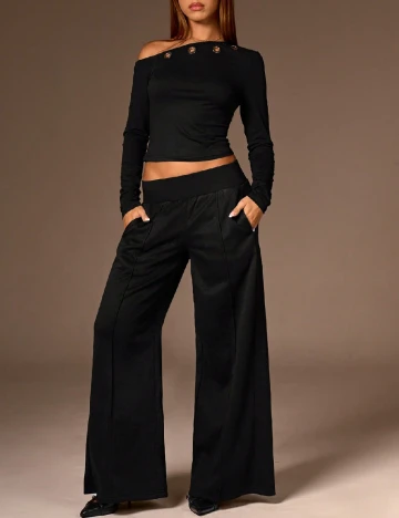 Pantaloni SHEIN, negru