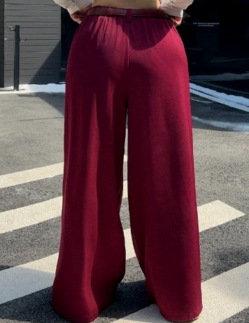 Pantaloni SHEIN CURVE, pruna