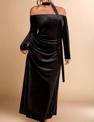 Rochie lunga SHEIN CURVE, negru