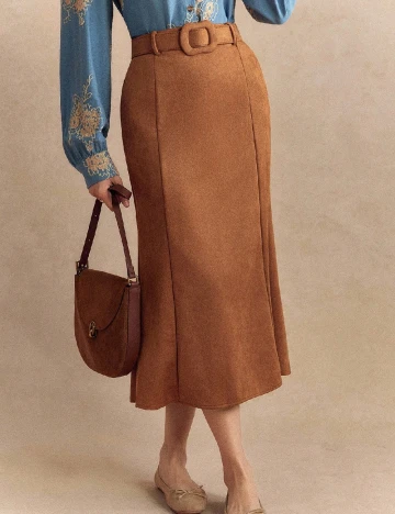 Fusta SHEIN, maro