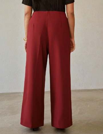 Pantaloni MOTF Plus Size, visiniu