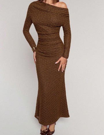 Rochie lunga SHEIN, maro