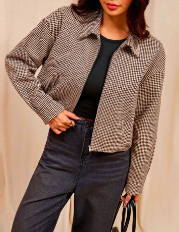 Jacheta SHEIN, crem/maro