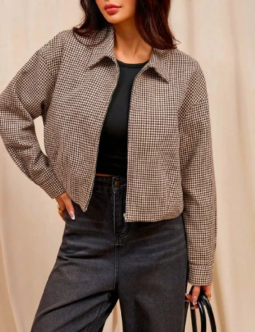 Jacheta SHEIN, crem/maro