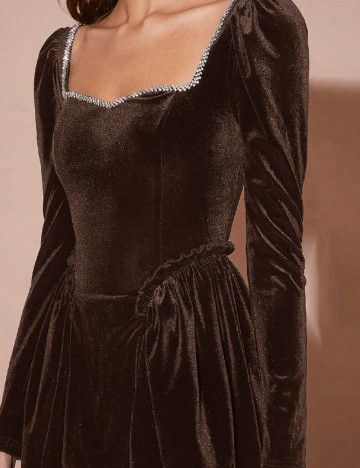 Rochie scurta SHEIN, maro