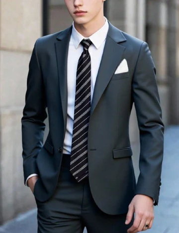 Costum Shein Kids, gri