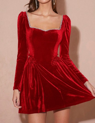 Rochie scurta SHEIN, rosu