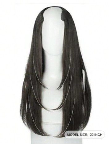 
						Extensie de par SHEIN, maro inchis