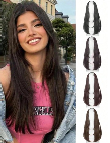 Extensie de par SHEIN, maro inchis