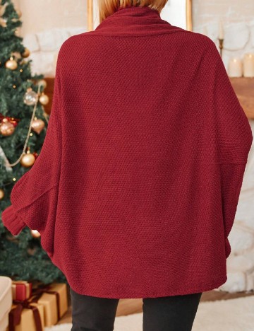 Cardigan SHEIN CURVE, rosu