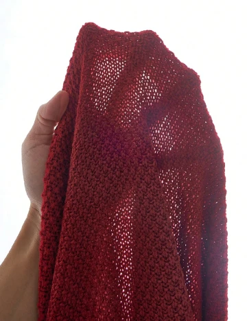 Cardigan SHEIN CURVE, rosu