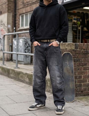 
						Blugi skater CROPP, gri