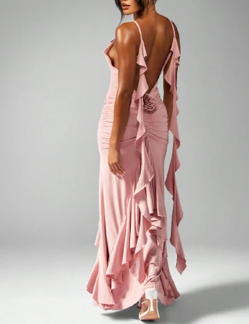 Rochie lunga Missguided, roz