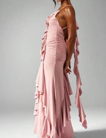 Rochie lunga Missguided, roz