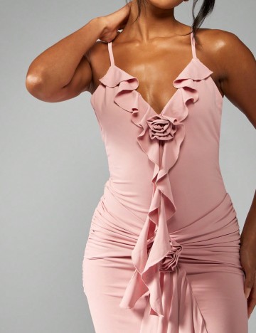 Rochie lunga Missguided, roz