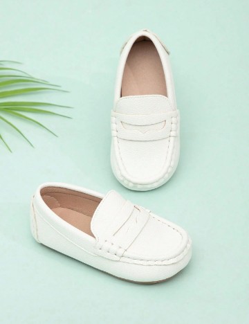 Mocasini Shein Kids, alb
