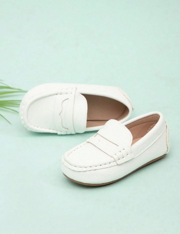 Mocasini Shein Kids, alb