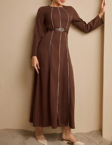 Rochie lunga SHEIN, maro