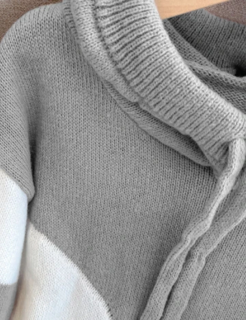 Hanorac SHEIN, gri/alb