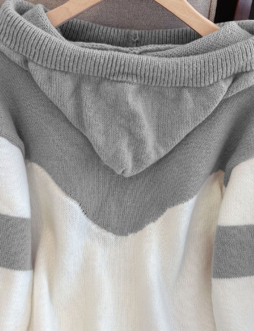 Hanorac SHEIN, gri/alb