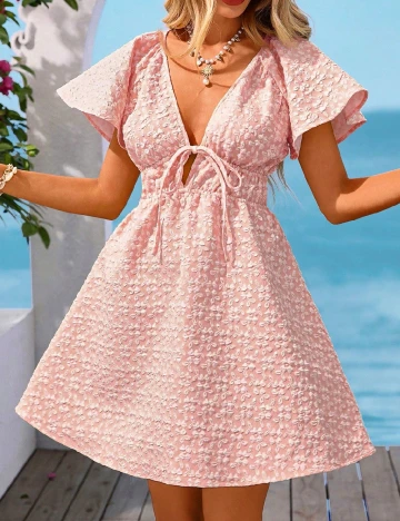 Rochie scurta SHEIN, roz