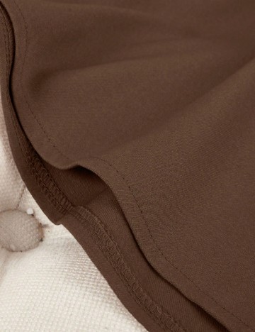 Fusta SHEIN CURVE, maro/alb