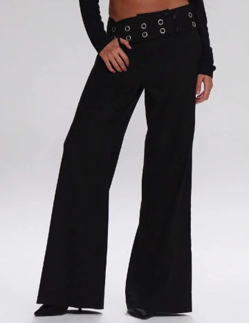 Pantaloni Musera, negru