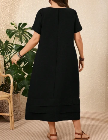 Rochie medie Emery Rose Curve, negru