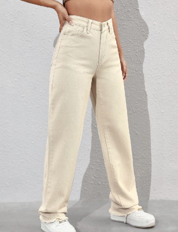 Blugi SHEIN, crem
