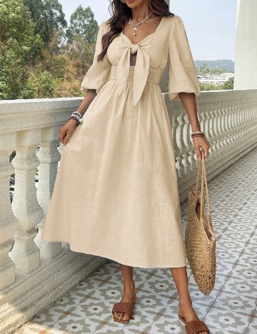 
						Rochie medie SHEIN, crem