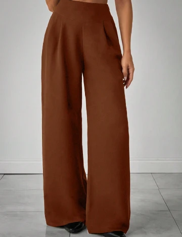 Pantaloni SHEIN CURVE, maro