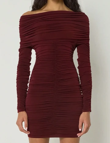 Rochie scurta SHEIN, grena