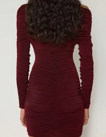 Rochie scurta SHEIN, grena