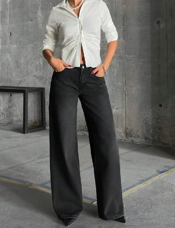 Blugi SHEIN, gri inchis