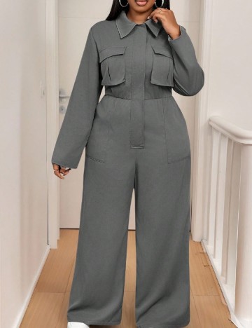 Salopeta SHEIN CURVE, gri