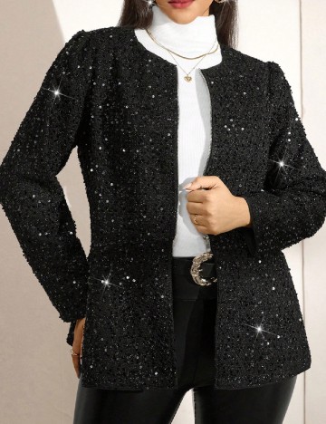 Jacheta SHEIN CURVE, negru