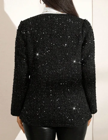 Jacheta SHEIN CURVE, negru