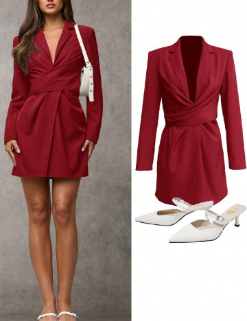 Rochie scurta SHEIN, rosu