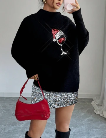 Pulover SHEIN, negru