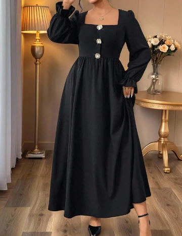 Rochie lunga SHEIN CURVE, negru