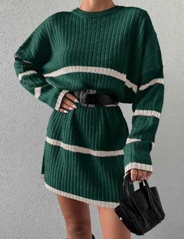 Rochie scurta SHEIN, verde