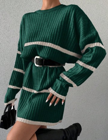 Rochie scurta SHEIN, verde